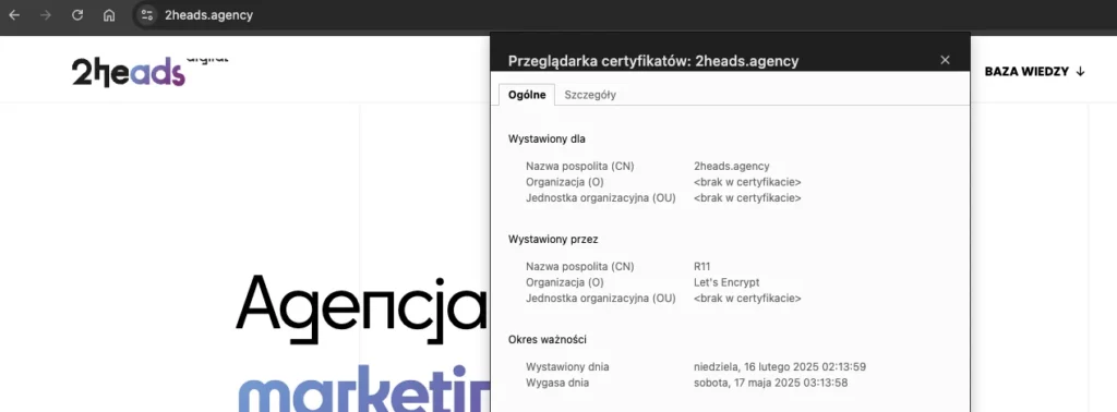 Dlaczego certyfikat SSL jest kluczowy dla bezpieczeństwa Twojej witryny? 2 Certyfikat SSL na stronie www