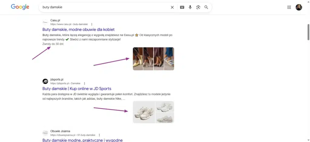 Rich snippets - czym są i jak wpływają na CTR? 2 Rodzaje rich snippets