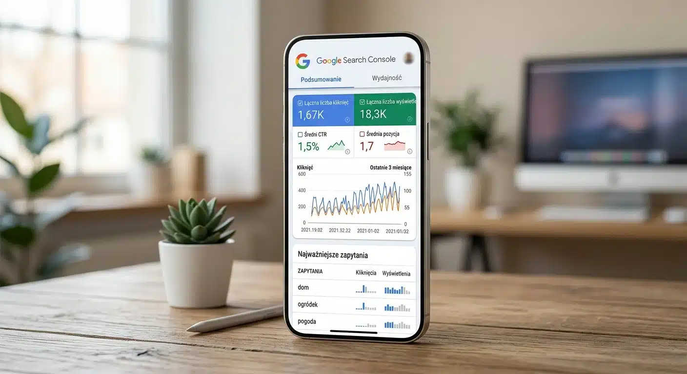 Google Search Console – jak analizować skuteczność SEO? 4 GSC - analiza statystyk SEO