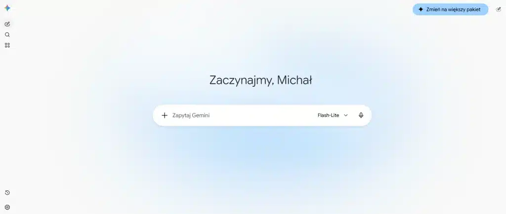 Google Gemini - co to jest i jak działa? 2 Panel Google Gemini